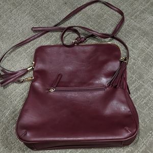 BP Foldover faux leather bag